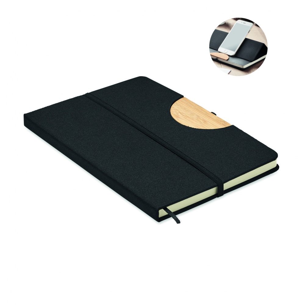 Logotrade promotional merchandise photo of: A5 RPET notebook 80 lined