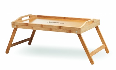 Logo trade corporate gifts image of: Foldable bamboo tray