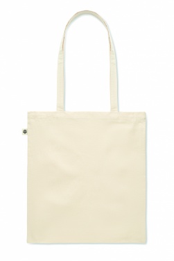 Logo trade promotional merchandise image of: Organic cotton shopping bag