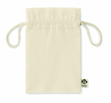 Logo trade promotional gift photo of: Small organic cotton gift bag