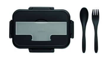 Logo trade promotional item photo of: Lunch box with cutlery in PP
