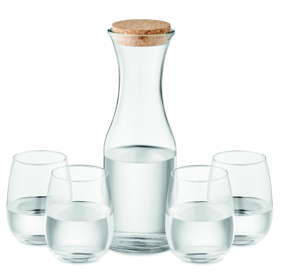 Logo trade advertising product photo of: Set of recycled glass drink