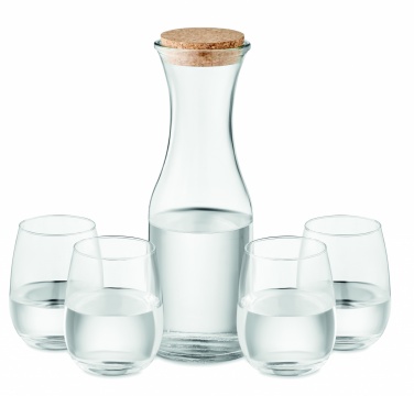Logo trade promotional giveaway photo of: Set of recycled glass drink