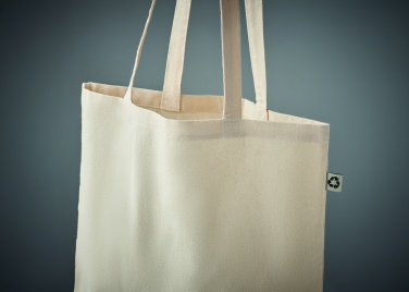 Logo trade promotional merchandise image of: Recycled cotton shopping bag