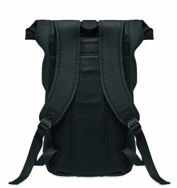 Logo trade promotional item photo of: Rolltop washed canvas backpack