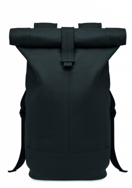 Logotrade advertising product picture of: Rolltop washed canvas backpack