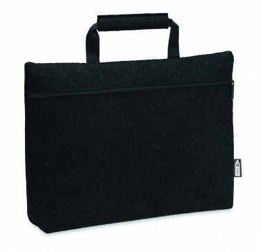 Logo trade promotional items picture of: RPET felt zippered laptop bag