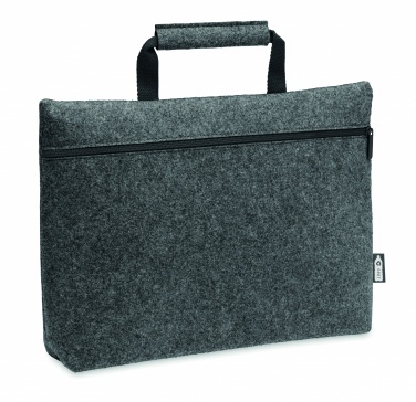 Logotrade promotional merchandise picture of: RPET felt zippered laptop bag