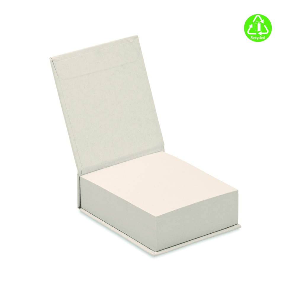 Logo trade promotional giveaway photo of: Recycled milk carton memo pad
