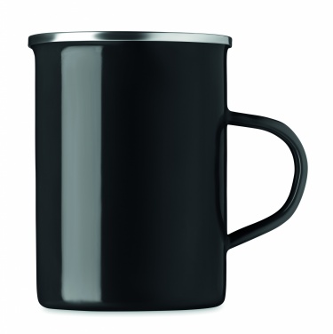 Logo trade promotional gifts picture of: Metal mug with enamel layer