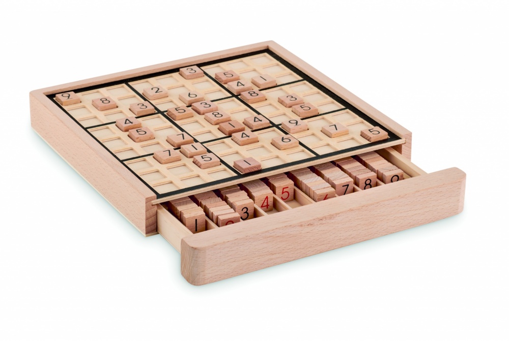 Logotrade promotional item image of: Wooden sudoku board game