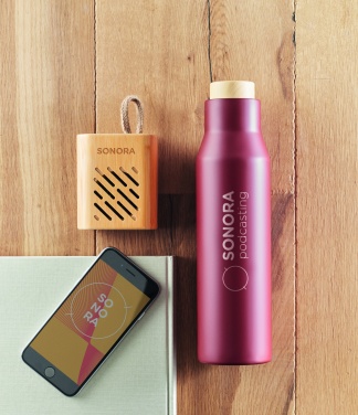 Logo trade promotional merchandise image of: 3W Bamboo wireless speaker