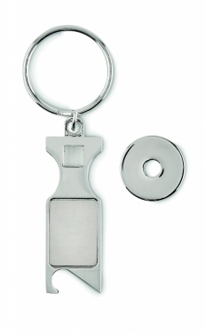 Logo trade promotional giveaways image of: Euro Token key ring Porvoo