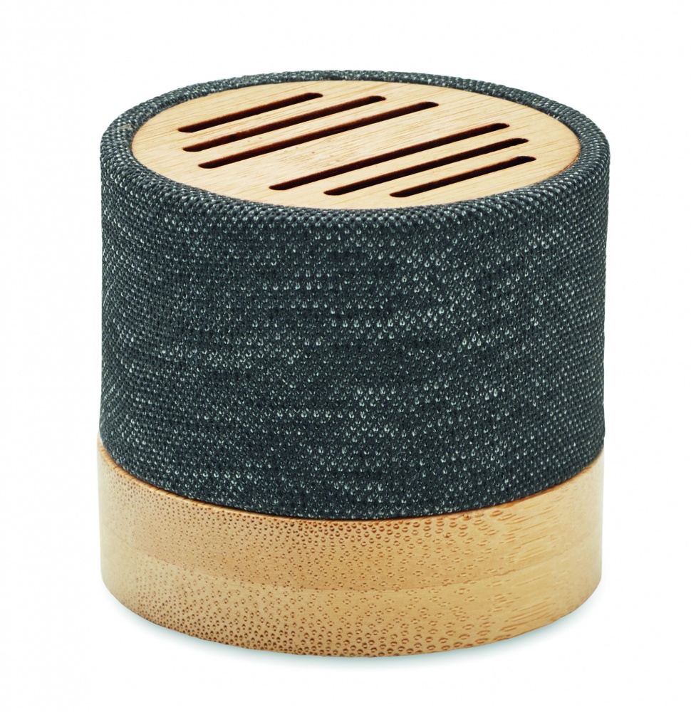 Logotrade promotional merchandise picture of: Bamboo RPET wireless speaker
