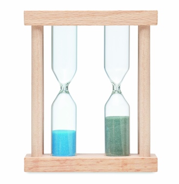 Logotrade business gifts photo of: Set of 2 wooden sand timers