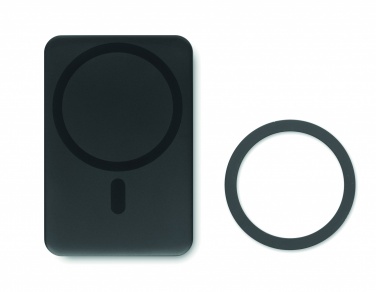 Logo trade promotional products picture of: Magnetic wireless charger 15W powerbank 5000 mAh