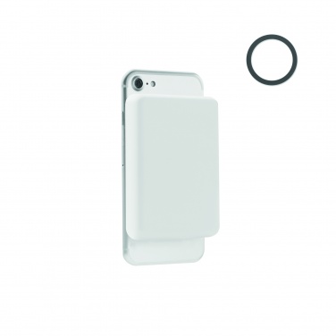 Logo trade promotional products picture of: Magnetic wireless charger 15W powerbank 5000 mAh