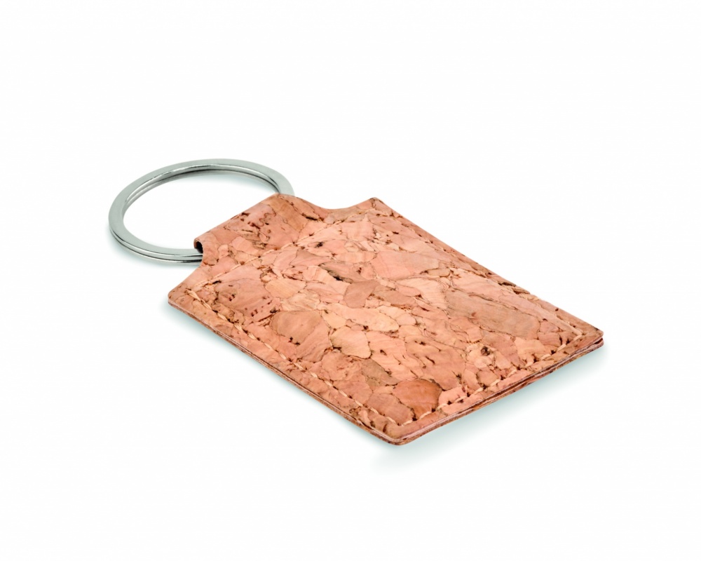 Logo trade advertising products picture of: Rectangular cork key ring Imatra
