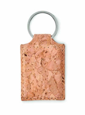 Logo trade promotional gifts picture of: Rectangular cork key ring Imatra