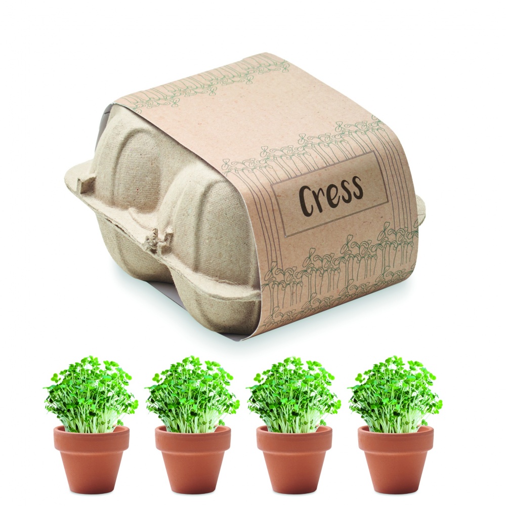 Logo trade corporate gift photo of: Egg carton growing kit