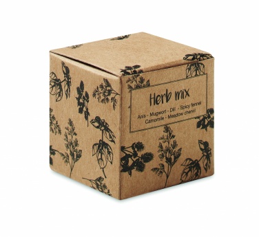 Logo trade corporate gift photo of: Herb seed bomb in carton box