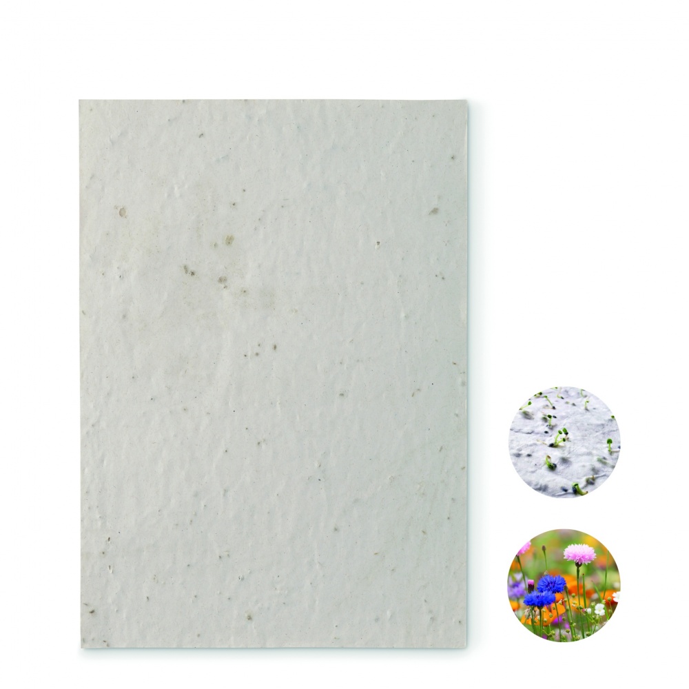 Logotrade promotional gift picture of: A5 wildflower seed paper sheet