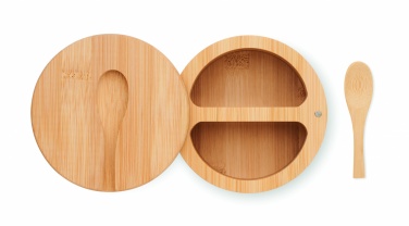 Logotrade corporate gift image of: Salt and pepper bamboo box