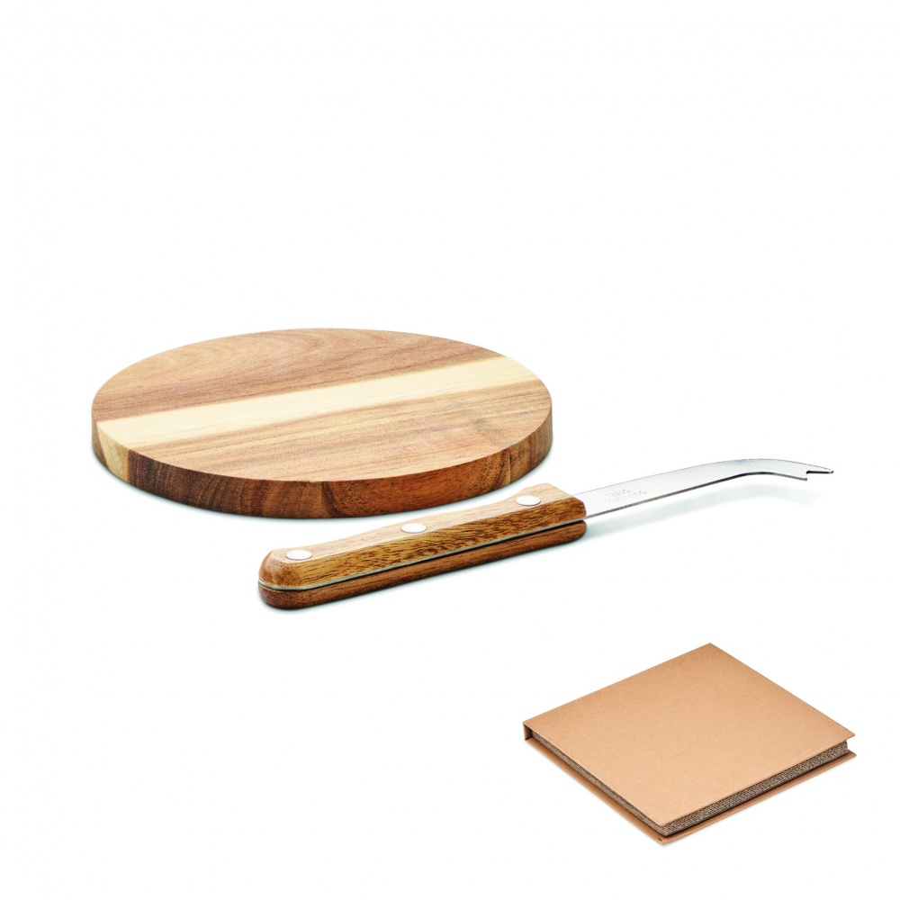 Logotrade promotional items photo of: Acacia cheese board set Dresden
