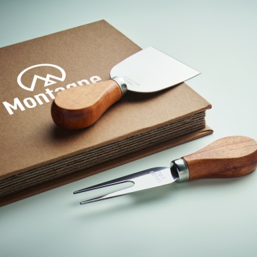 Logo trade promotional merchandise photo of: Set of 4 cheese knives