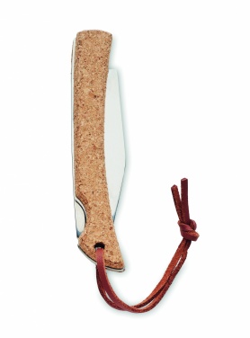 Logo trade promotional giveaways picture of: Foldable knife with cork