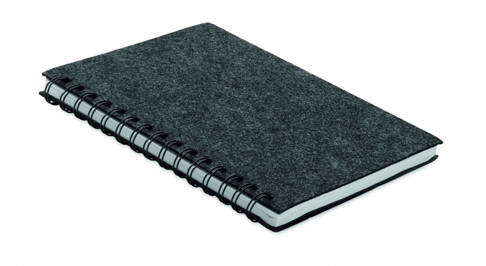 Logo trade promotional item photo of: A5 RPET felt cover notebook
