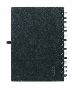 Logotrade promotional item image of: A5 RPET felt cover notebook