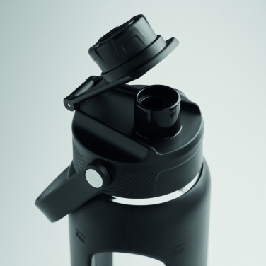 Logotrade promotional giveaway image of: Glass bottle with sleeve 750 ml