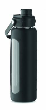 Logotrade promotional giveaway picture of: Glass bottle with sleeve 750 ml