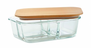 Logo trade promotional products picture of: Glass lunch box with bamboo lid
