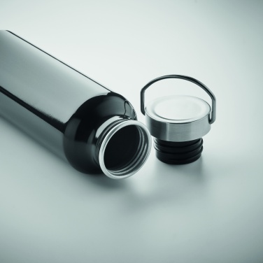 Logotrade promotional item image of: Recycled aluminum bottle 500 ml with a stainless steel handle cap