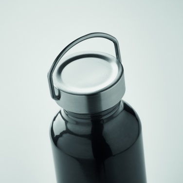 Logotrade advertising product image of: Recycled aluminum bottle 500 ml with a stainless steel handle cap