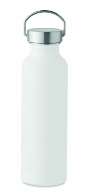 Logo trade promotional merchandise picture of: Recycled aluminum bottle 500 ml with a stainless steel handle cap