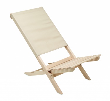 Logotrade business gift image of: Foldable wooden beach chair