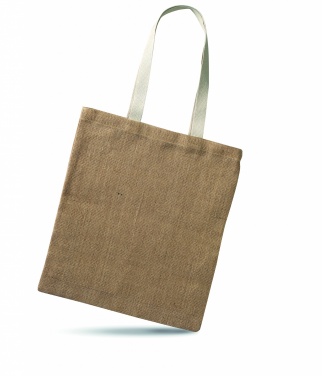 Logo trade promotional gifts picture of: Jute shopping bag