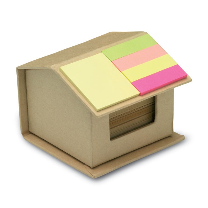 Logo trade promotional item photo of: Memo/sticky notes pad recycled
