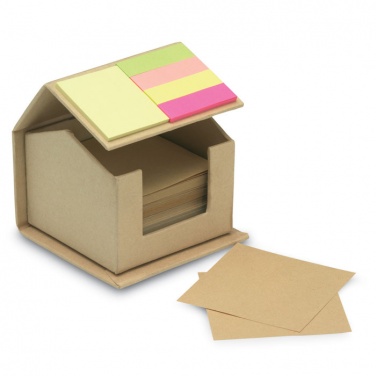 Logo trade business gifts image of: Memo/sticky notes pad recycled