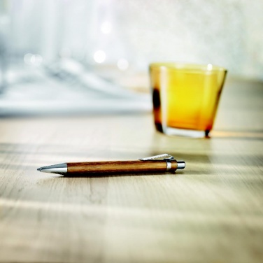 Logo trade advertising products picture of: Bamboo automatic ball pen