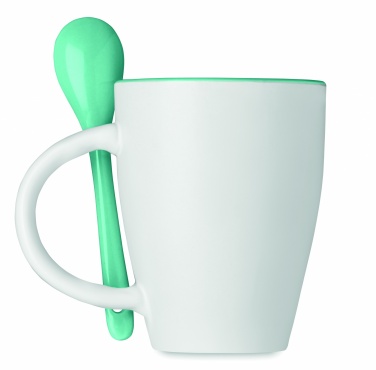 Logotrade promotional giveaways photo of: Bicolour mug with spoon 250 ml