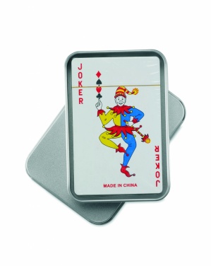 Logotrade business gift image of: Playing cards in tin box