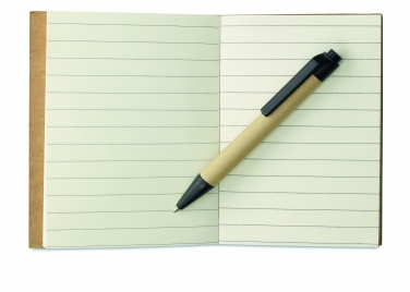 Logotrade promotional merchandise picture of: Recycled notebook with pen