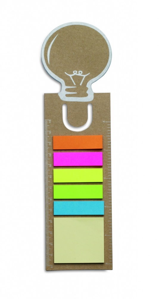 Logotrade promotional product picture of: Bookmark with sticky memo pad