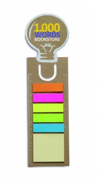 Logotrade promotional gift picture of: Bookmark with sticky memo pad