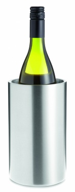 Logo trade advertising products image of: Stainless steel bottle cooler