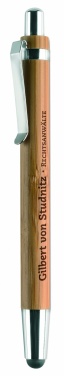 Logotrade promotional giveaway picture of: Ball pen in ABS and bamboo
